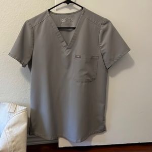FIGS Womens Grey Catalina One pocket scrub top
